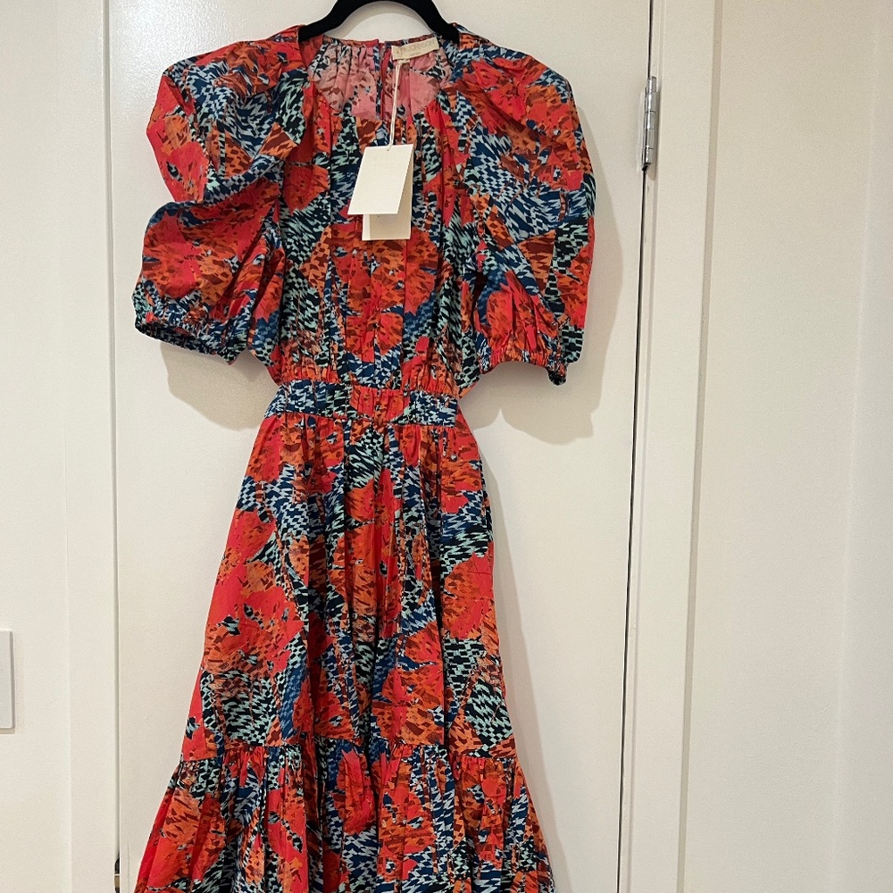 Ulla Johnson Claire Dress in Flamingo